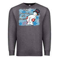 Charcoal Heather how snowflakes are made winter christmas Premium Sweatshirt - MaliasSmallBusiness