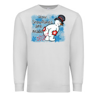 Dove Grey how snowflakes are made winter christmas Premium Sweatshirt - MaliasSmallBusiness