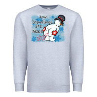 Heather Grey how snowflakes are made winter christmas Premium Sweatshirt - MaliasSmallBusiness