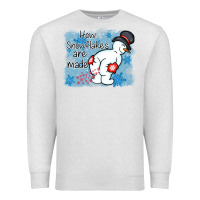 Oatmeal Heather how snowflakes are made winter christmas Premium Sweatshirt - MaliasSmallBusiness