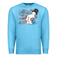 Ocean Blue how snowflakes are made winter christmas Premium Sweatshirt - MaliasSmallBusiness