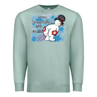 Seafoam how snowflakes are made winter christmas Premium Sweatshirt - MaliasSmallBusiness