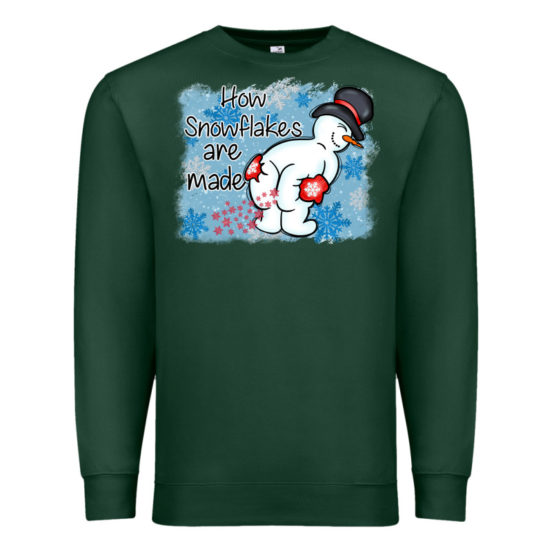 How Snowflakes Are Made Winter Christmas Premium Sweatshirt by MaliasSmallBusiness | Teevron