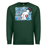 Sports Green how snowflakes are made winter christmas Premium Sweatshirt - MaliasSmallBusiness