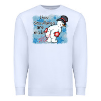White how snowflakes are made winter christmas Premium Sweatshirt - MaliasSmallBusiness
