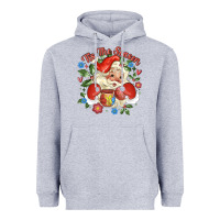 Heather Grey mexican santa Heavyweight Hoodie - MaliasSmallBusiness
