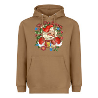 Toasted Coconut mexican santa Heavyweight Hoodie - MaliasSmallBusiness