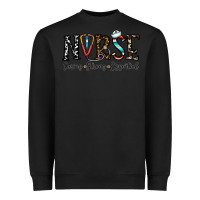 Black nurse caring strong essential Heavyweight Sweatshirt - CowhideDigitalArt