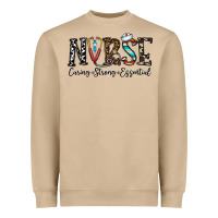 Mushroom nurse caring strong essential Heavyweight Sweatshirt - CowhideDigitalArt