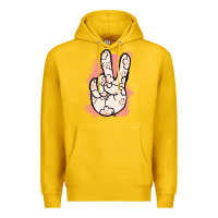 Lemon Floral Peace Sign Premium Hoodie - Jasminsmagicworld