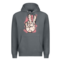Rock Floral Peace Sign Premium Hoodie - Jasminsmagicworld