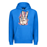 True Royal Floral Peace Sign Premium Hoodie - Jasminsmagicworld