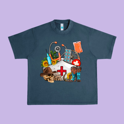 Nurse  Summer Urban Heavy Tee Designed By Adodesignshop