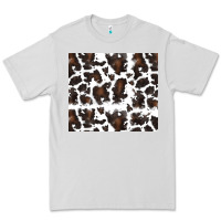 Dove Grey cowhide pattern Premium Tee - RanaPortraitStore