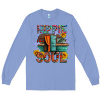Colony Blue hippie soul with caravan and flowers Long Sleeve Tee - Artiststas
