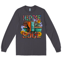 Smoke hippie soul with caravan and flowers Long Sleeve Tee - Artiststas