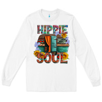 White hippie soul with caravan and flowers Long Sleeve Tee - Artiststas