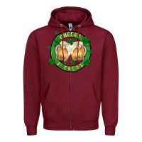 Burgundy cheers fckers Zipper Hoodie - MaliasSmallBusiness
