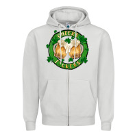 Dove Grey cheers fckers Zipper Hoodie - MaliasSmallBusiness