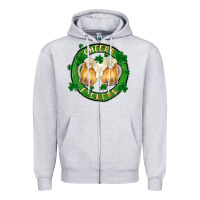 Heather Grey cheers fckers Zipper Hoodie - MaliasSmallBusiness