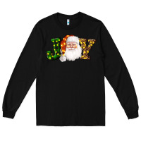 Black Christmas santa clause joy Long Sleeve Tee - AdoDesignShop