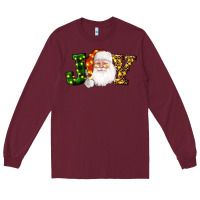 Burgundy Christmas santa clause joy Long Sleeve Tee - AdoDesignShop
