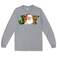 Heather Grey Christmas santa clause joy Long Sleeve Tee - AdoDesignShop
