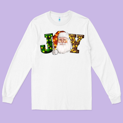 Christmas Santa Clause Joy Long Sleeve Tee Designed By Adodesignshop
