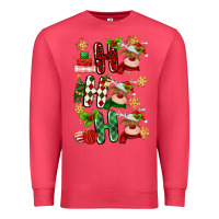 Cardinal ho ho ho reindeer Premium Sweatshirt - MaliasSmallBusiness