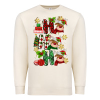 Sandshell ho ho ho reindeer Premium Sweatshirt - MaliasSmallBusiness