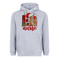 Heather Grey er nurse christmas Heavyweight Hoodie - MaliasSmallBusiness