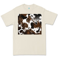 Bone cowhide and leopard pattern Premium Tee - RanaPortraitStore