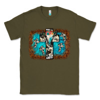 Army Green bull skull cross backgraund Classic Tee - JahusDesignShop