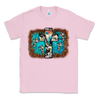 Bubblegum Pink bull skull cross backgraund Classic Tee - JahusDesignShop