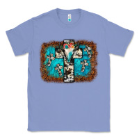 Colony Blue bull skull cross backgraund Classic Tee - JahusDesignShop
