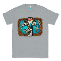Heather Grey bull skull cross backgraund Classic Tee - JahusDesignShop