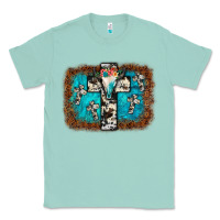 Seafoam bull skull cross backgraund Classic Tee - JahusDesignShop