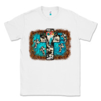 White bull skull cross backgraund Classic Tee - JahusDesignShop
