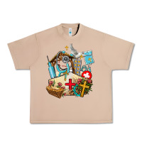 Burro nurse  cross and jesus Urban Heavy Tee - AdoDesignShop
