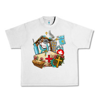 Lunar Rock nurse  cross and jesus Urban Heavy Tee - AdoDesignShop