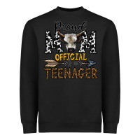 Black proud mom official of an teenager Heavyweight Sweatshirt - CowhideDigitalArt