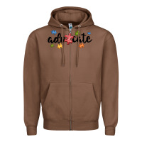 Chestnut advocate autism Zipper Hoodie - MaliasSmallBusiness