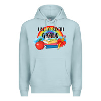 Blue Mist back to school hello sixth grade 3200x2400 Premium Hoodie - AdoDesignShop