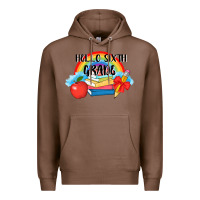 Chestnut back to school hello sixth grade 3200x2400 Premium Hoodie - AdoDesignShop