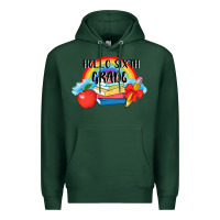 Sports Green back to school hello sixth grade 3200x2400 Premium Hoodie - AdoDesignShop