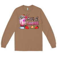 Toasted Coconut milkshake with strawberry Long Sleeve Tee - AdoDesignShop