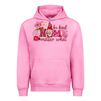Fuchsia Pink Be kind gnome matter what Valentine's Day Urban Hoodie - HowdyJamesFarm