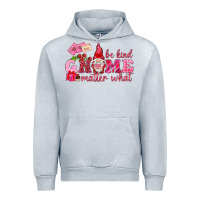 Heather Grey Be kind gnome matter what Valentine's Day Urban Hoodie - HowdyJamesFarm