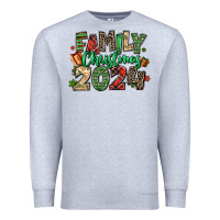 Heather Grey family christmas 2024 Premium Sweatshirt - MaliasSmallBusiness