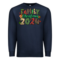 Navy family christmas 2024 Premium Sweatshirt - MaliasSmallBusiness